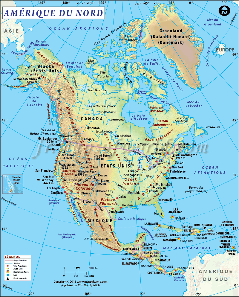 carte-amerique-du-nord