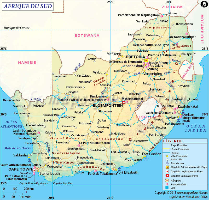 carte-d-afrique-du-sud