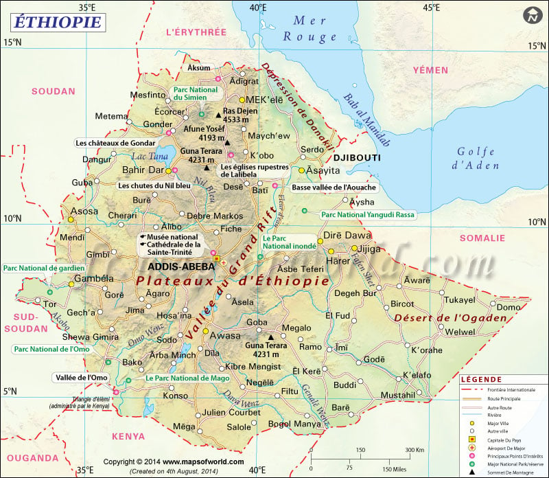 éthiopie carte