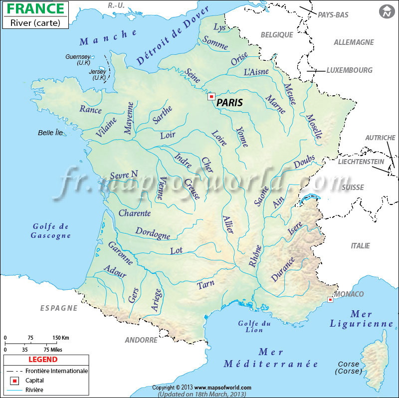 France Rivière Carte