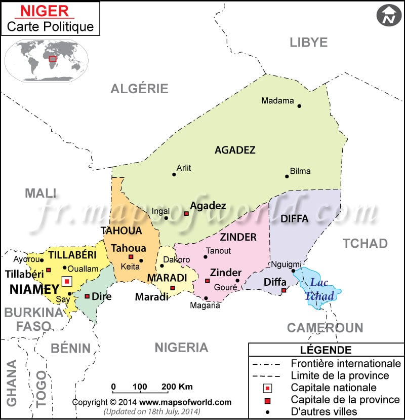 Niger Carte