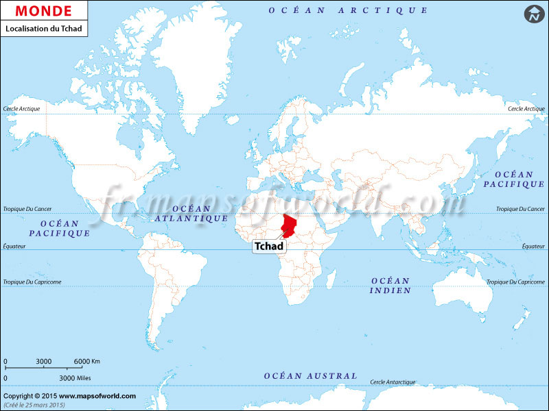 Où se trouve Tchad