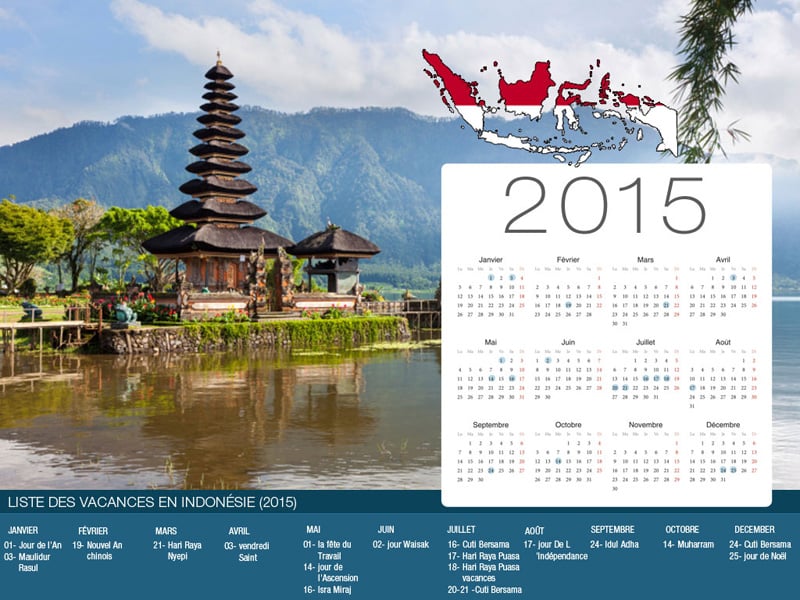 Calendrier Indonésie vacances-800x600