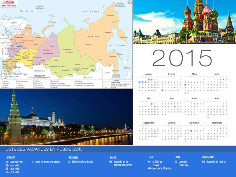 Calendrier de vacances Russie-800x600