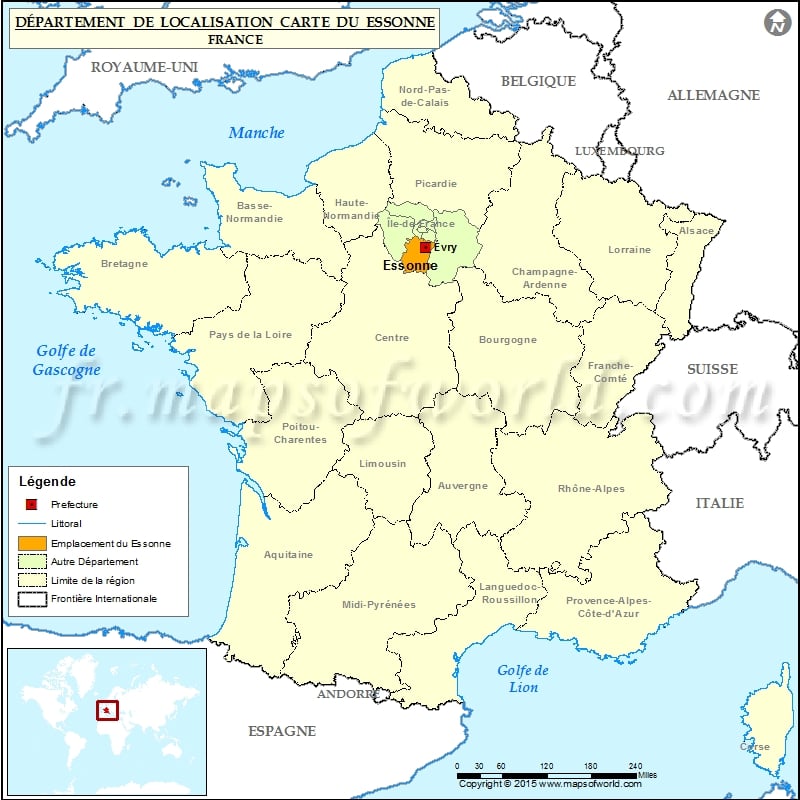 Essonne Carte de localisation 