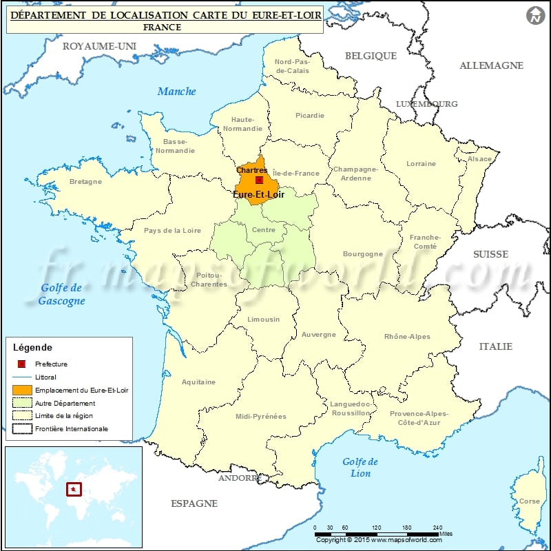 Eure-et-Loir Carte de localisation