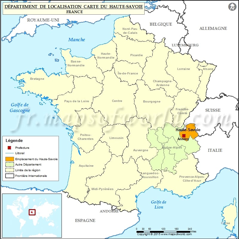 Haute-Savoie Carte de localisation