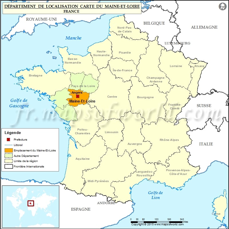Carte de localisation Maine-et-Loire