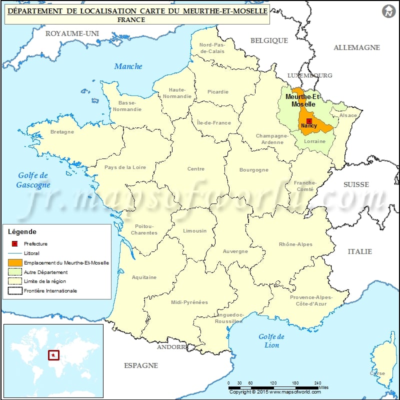 Carte de localisation de la Meurthe-et-Moselle