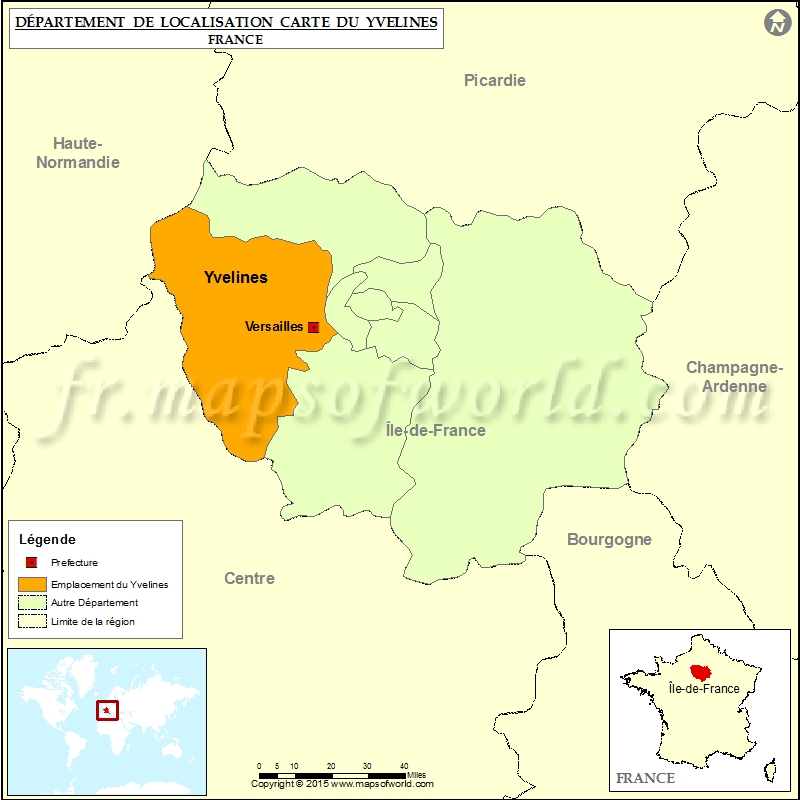 Carte de localisation des Yvelines (88)