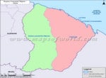 Carte de la Guyane Française
