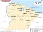 Guyane Française Villes Carte