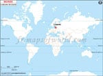 Carte de localisation du Lituanie sur la carte mondiale