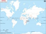 Carte de localisation du Malawi sur la carte mondiale