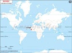 Carte de localisation du Sénégal sur la carte mondiale
