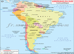 Carte Politique De L'Amérique Du Sud