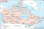 Carte Canada avec villes